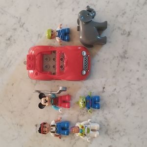 Lego Duplo Figures and Duplo Car